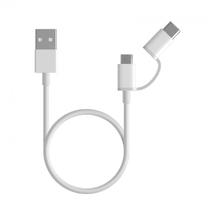 i 2-in-1 USB Cable (Micro USB to Type C) 100cm